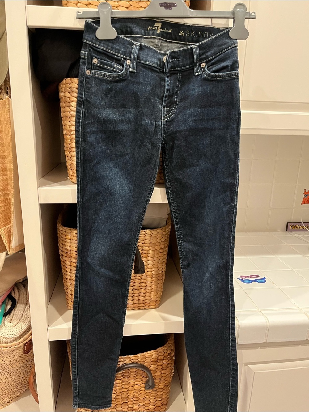 For all 7 mens kind Jeans in Dark Indigo Wash
